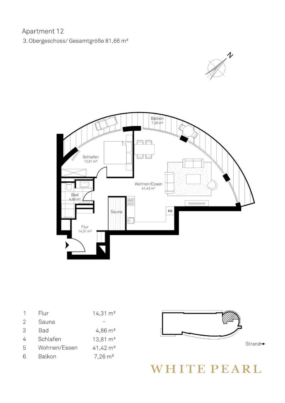 White Pearl Apartment 3.12 Timmendorfer Strand Zewnętrze zdjęcie